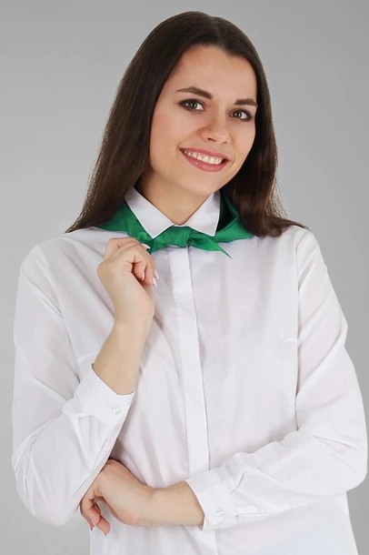 Косынка Лолла из шелка расцвечивания 40х40х70 см, однотонная#3 Косынка Лолла из шелка расцвечивания 40х40х70 см, однотонная#3