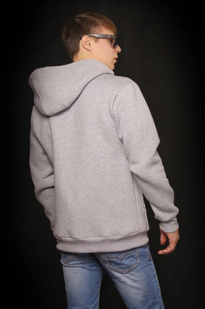 Балахон Рик из футера унисекс, однотонный меланж#3 Балахон Рик из футера унисекс, однотонный меланж#3