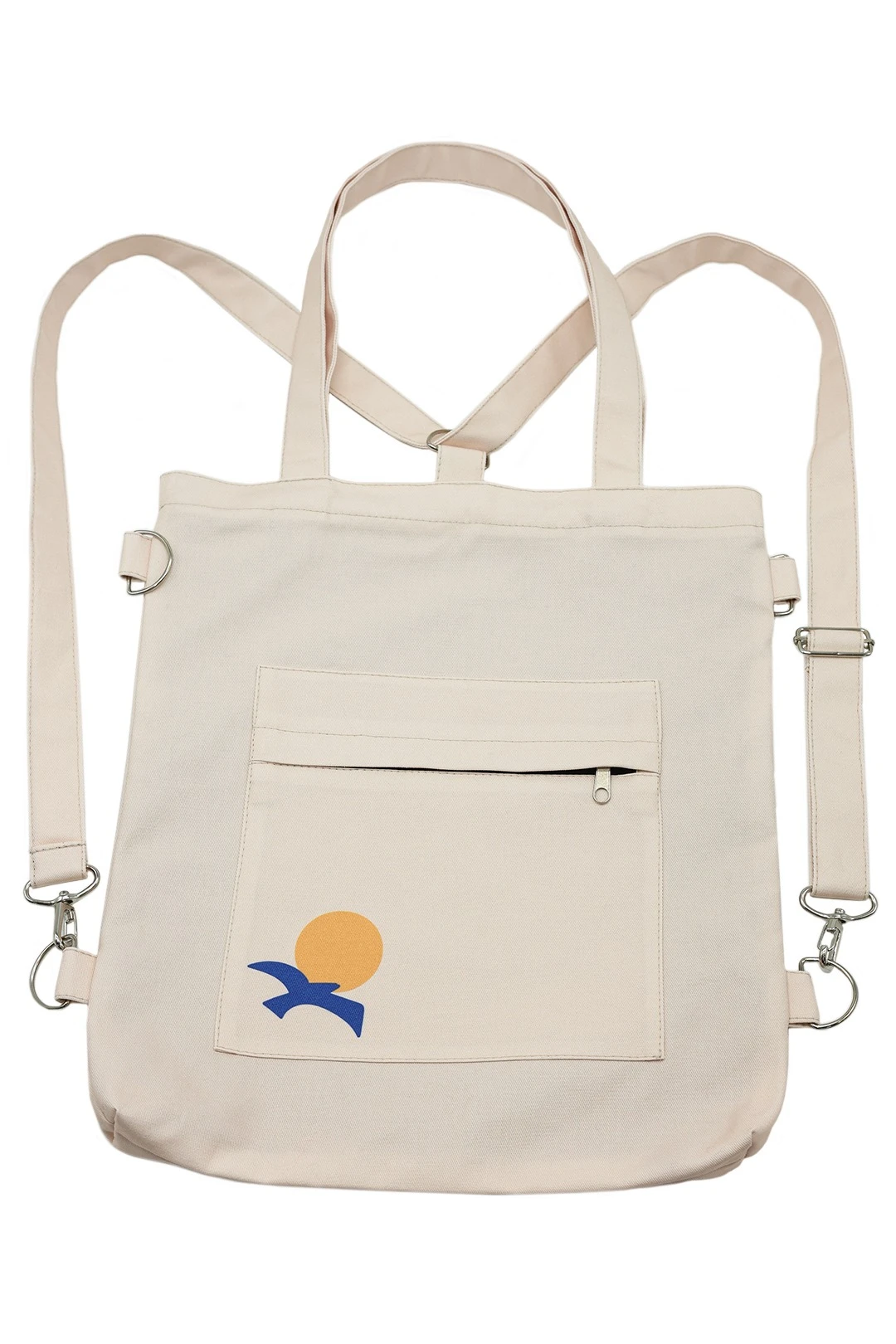 Сумка-рюкзак Бадди из саржи 33х38х4 см, печать с двух сторон "Afina"#4