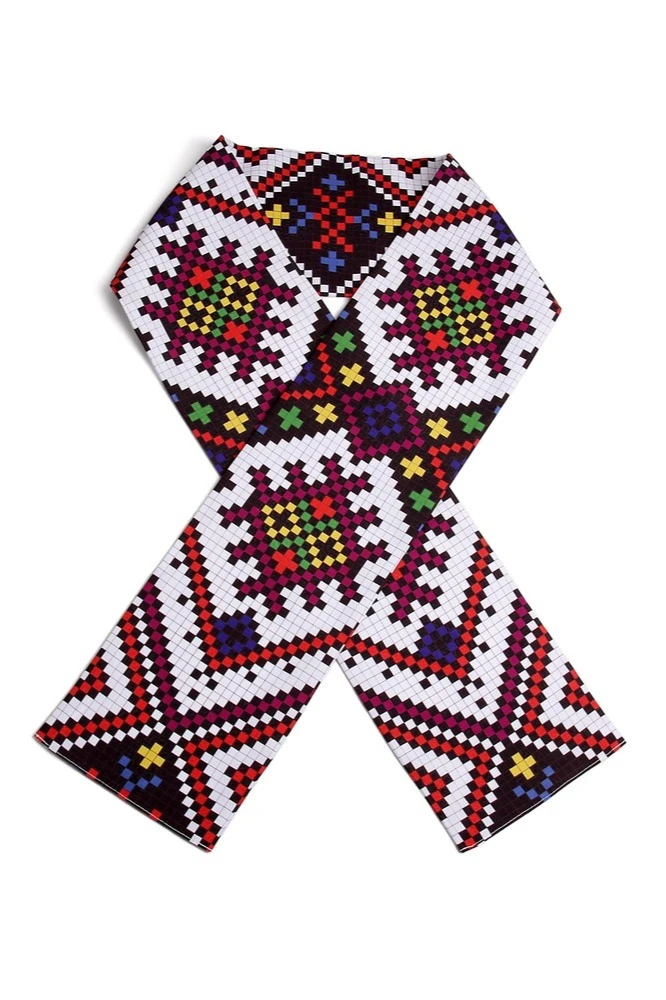 Шарф двухслойный легкий 15х100 см, с полной запечаткой#2