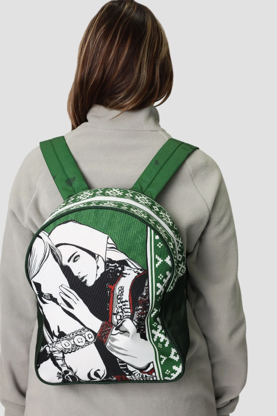 Купить рюкзак Финт с жестким каркасом 32х28 см, с принтом "The girl with the horse"