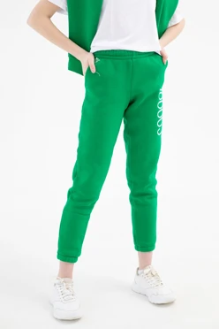 Брюки Хит из футера с начесом детские, однотонные#2