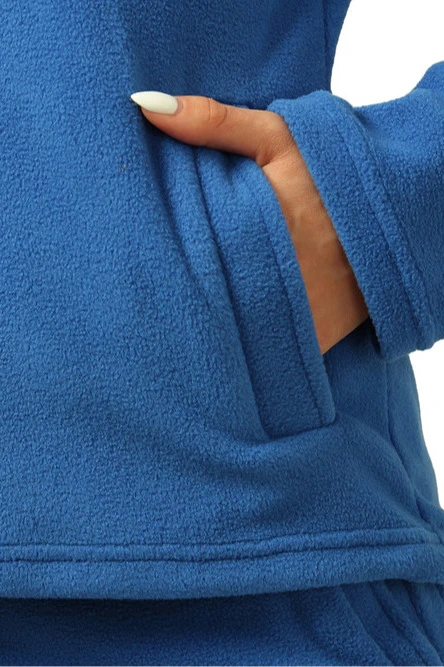 Толстовка Харисон флисовая без капюшона женская, однотонная "Runners"#5