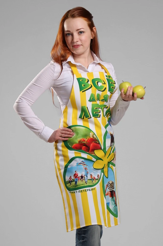 Фартук Капучино из габардина, с полной запечаткой#2 Фартук Капучино из габардина, с полной запечаткой#2