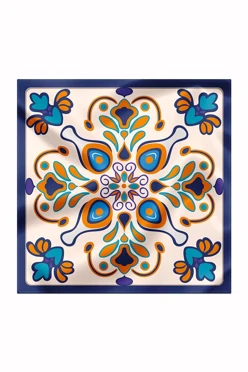 Купить платок Шанель 90х90 см, с полной запечаткой "Russian painting"