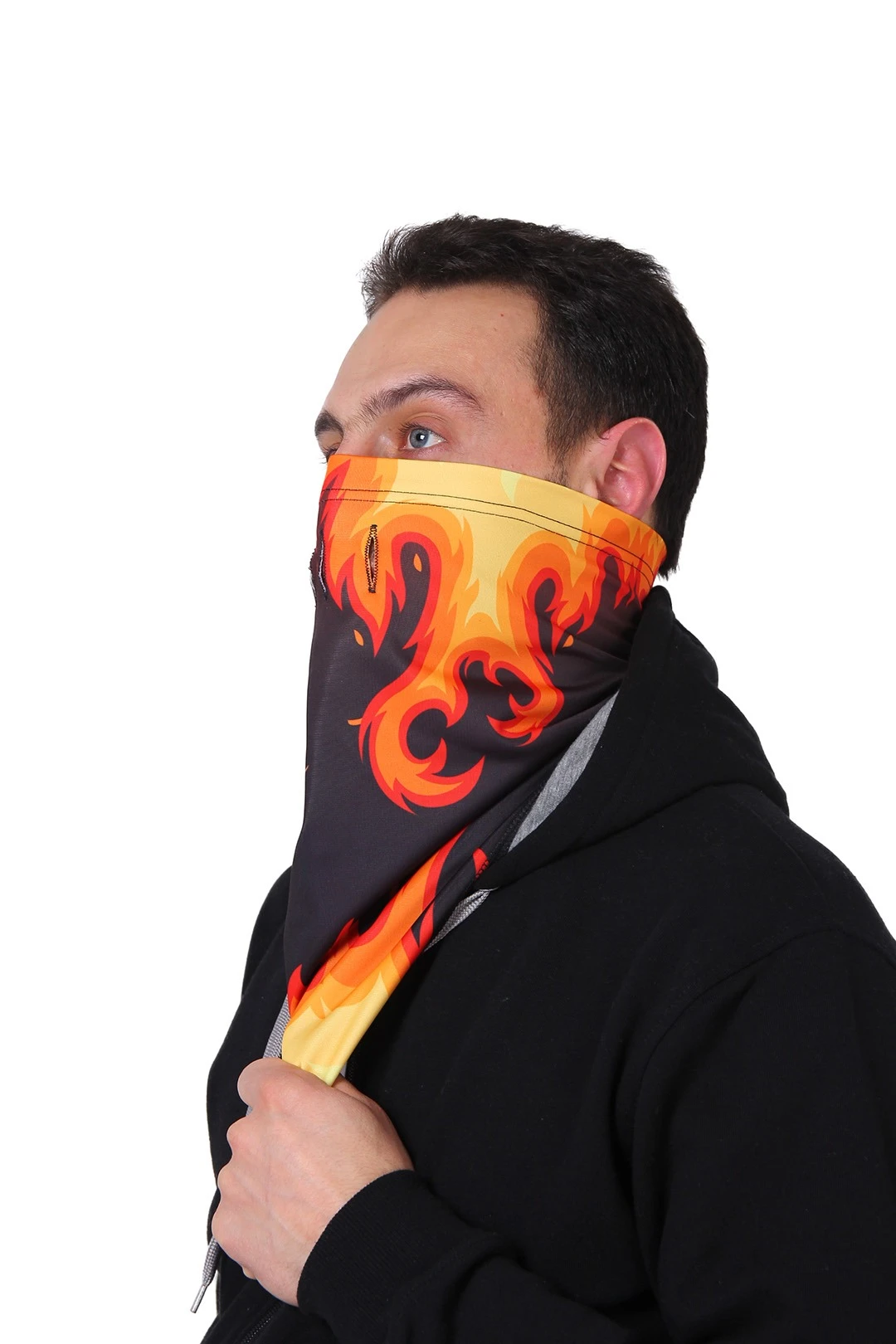 Бафф Айсберг однослойный взрослый, с принтом "Fire"#2 Бафф Айсберг однослойный взрослый, с принтом "Fire"#2