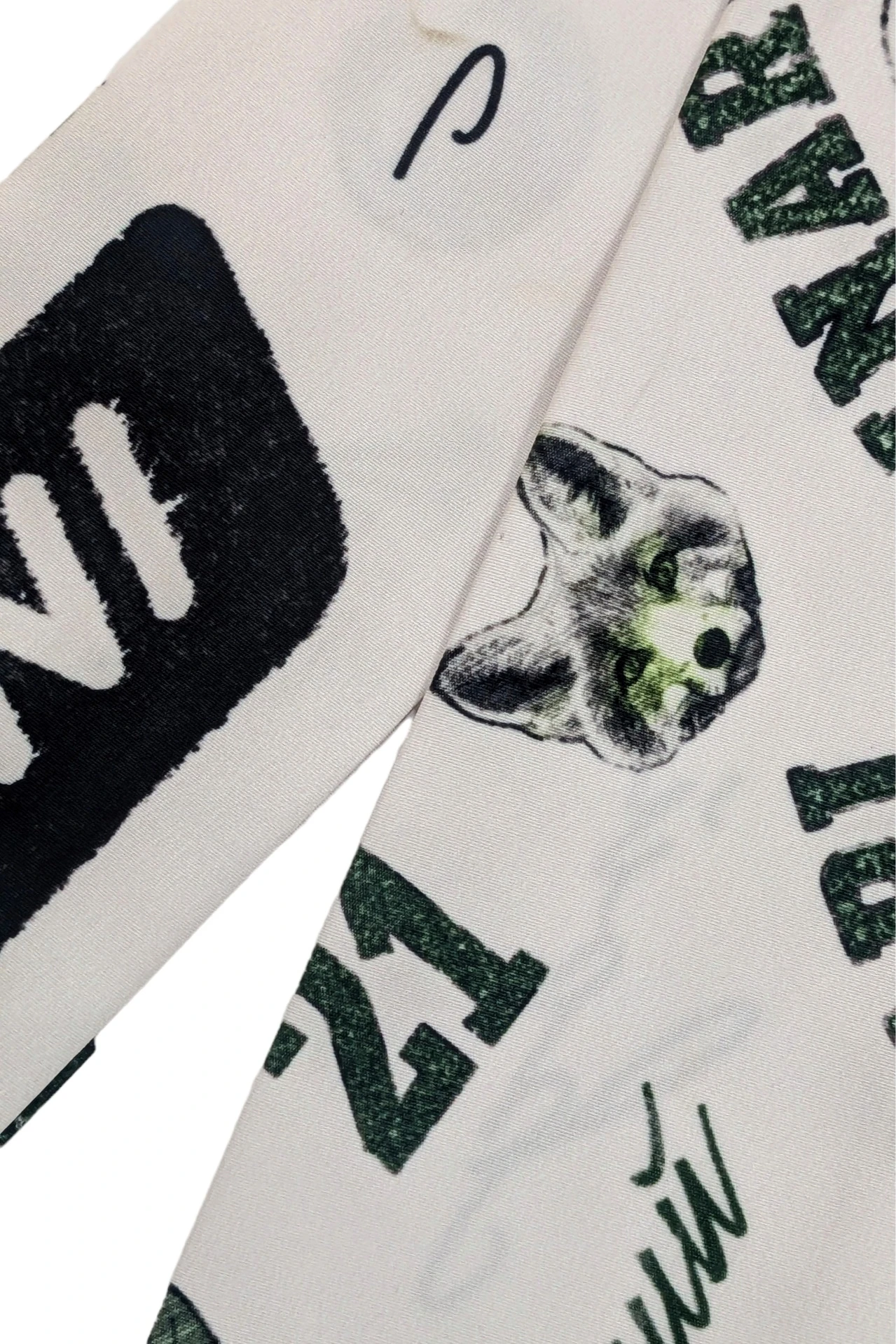 Шарф-платок Твилли двухслойный 7х90 см, с полной запечаткой#5