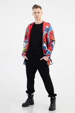 Брюки Хит из футера с начесом мужские, однотонные#3