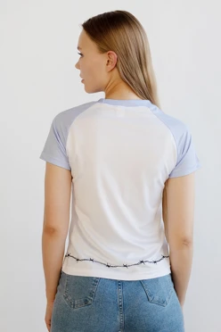 Футболка Спэйс O-ворот женская с полной запечаткой (полиэстер)#1