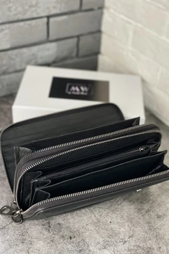 Клатч из натуральной кожи с гравировкой#1