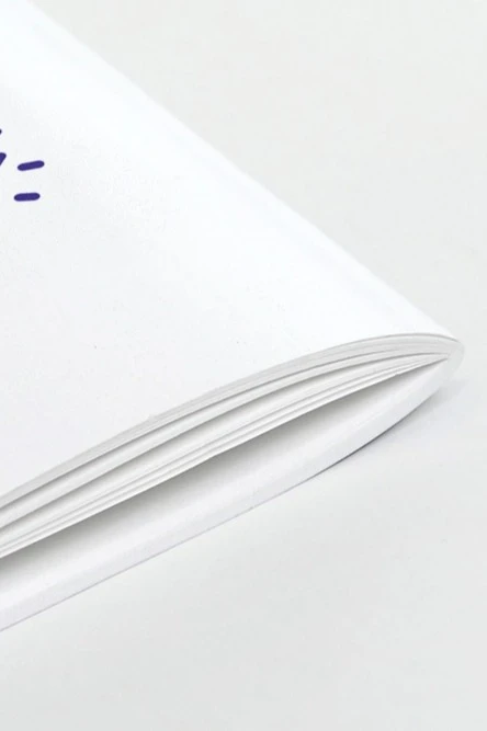 Блокнот фирменный А7 на скобе (40 листов без печати)#1