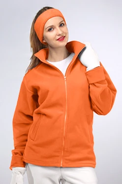 Купить женскую толстовку оранжевую Харисон без капюшона