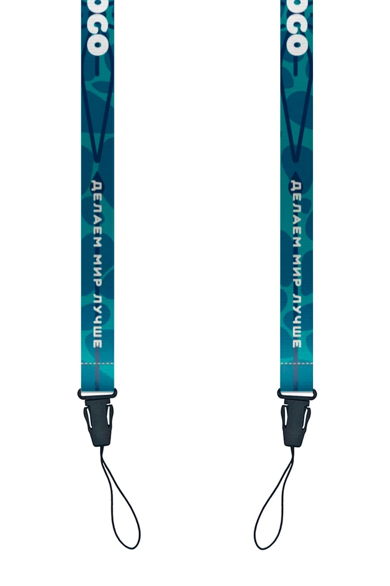 Купить ленту для бейджа репс ширина 2 см, с фастексом, с печатью "Logo 2"