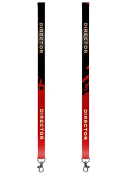 Купить ленту для бейджа репс ширина 2,5 см,  с карабином-люкс, с печатью "CEO"