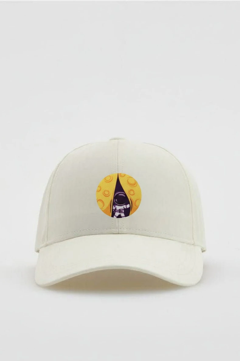 Наклейка-стикер Круг 4х4 см с печатью "Space"#1