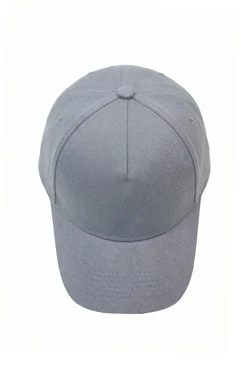 Купить бейсболку Спайк пятиклинку взрослую, однотонную серую (хлопок)