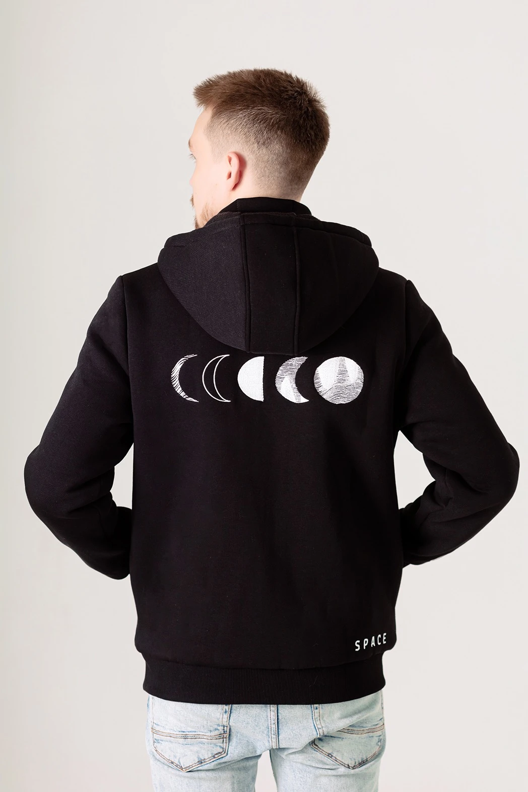 Балахон Джеймс из футера на флисе унисекс, однотонный "Space"#2 Балахон Джеймс из футера на флисе унисекс, однотонный "Space"#2