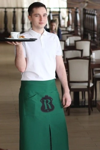 Фартук Шеф из габардина, с полной запечаткой "R"#1