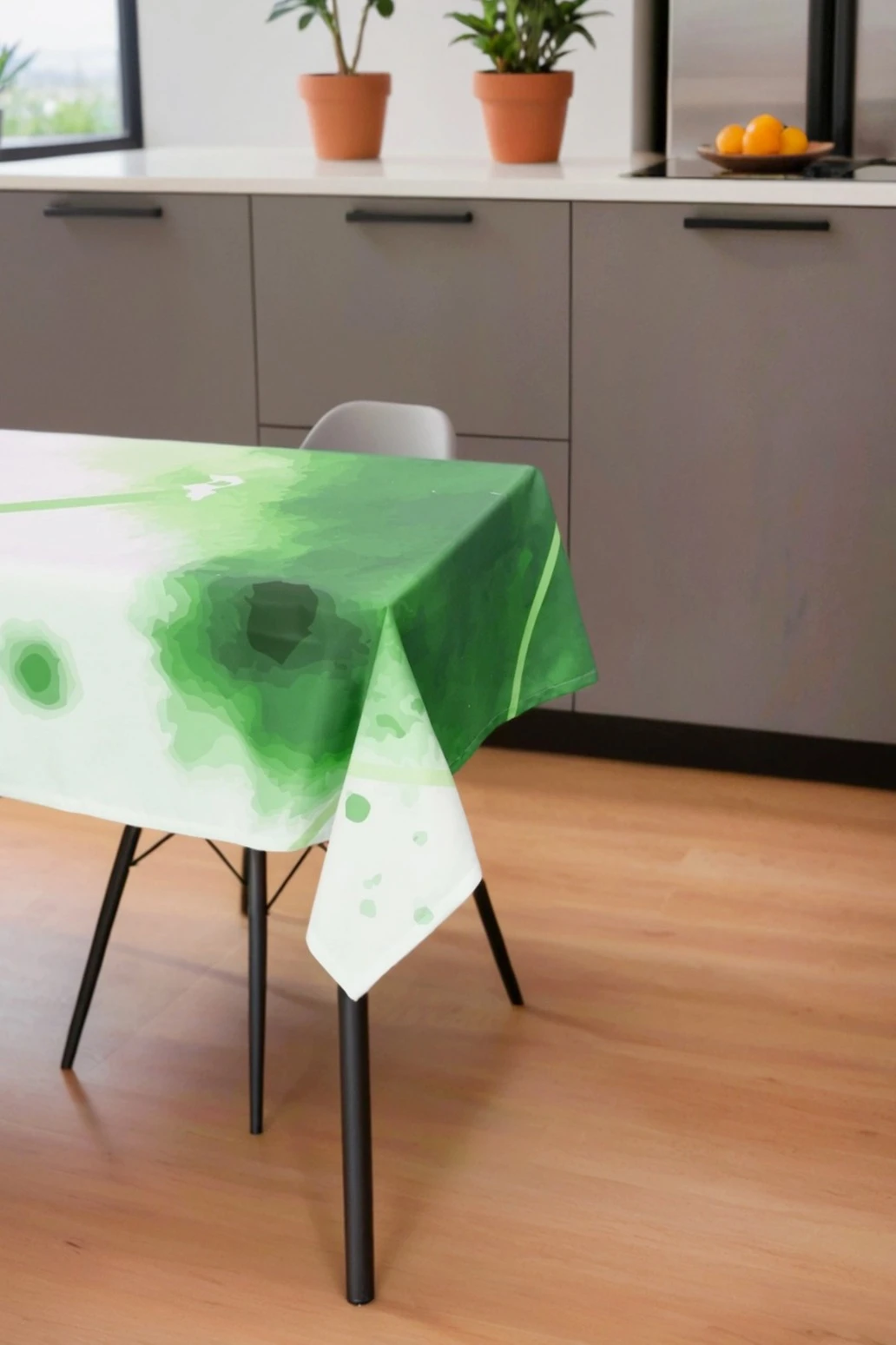 Купить скатерть прямоугольную 120х200 см, с полной запечаткой "Green spot"