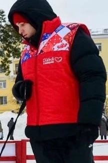 Купить жилет Портер с полной запечаткой "Зима в Подмосковье"