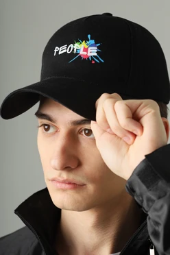 Купить бейсболку Актив "People" пятиклинку взрослую, однотонную