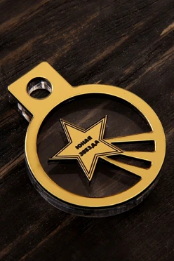 Медаль из акрила АК4011 Круг 40 мм с  гравировкой#2