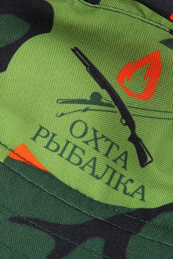 Панама Ямайка с отстроченными полями, с полной запечаткой "Hunting, fishing"#7 Панама Ямайка с отстроченными полями, с полной запечаткой "Hunting, fishing"#7