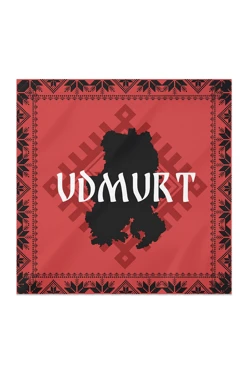 Купить платок Шанель 60х60 см, с принтом "Udmurt"