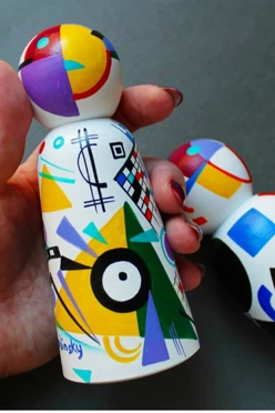 Набор деревянных фигурок в форме силуэтов глянцевые, 2 шт#2