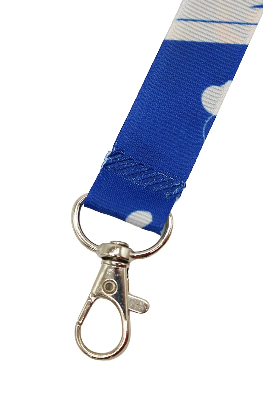 Лента для бейджа репс ширина 2 см, с двумя карабинами, с печатью#4