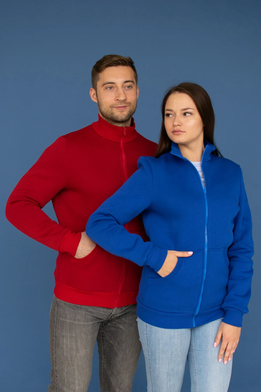 Толстовка Томас из футера унисекс, однотонная#2