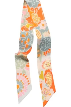 Купить шарф-платок Твилли двухслойный 5х130 см, с полной запечаткой "Sun"