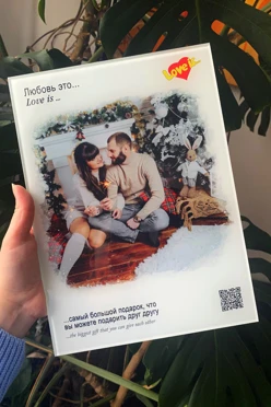Фото на стекле А4 "Love Is", "Insta"#1