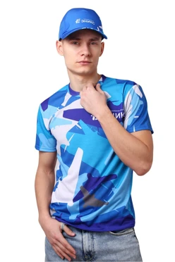 Футболка Гэлэкси O-ворот из ники унисекс с полной запечаткой#1