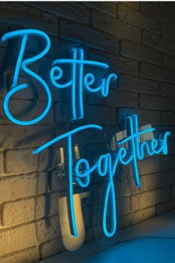 Светильник дизайнерский неоновый "Better Together"