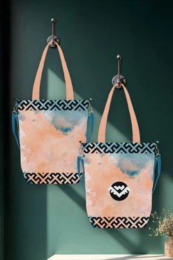 Купить сумку Айви из двунитки 30х35х10 см, с принтом "Ornament"