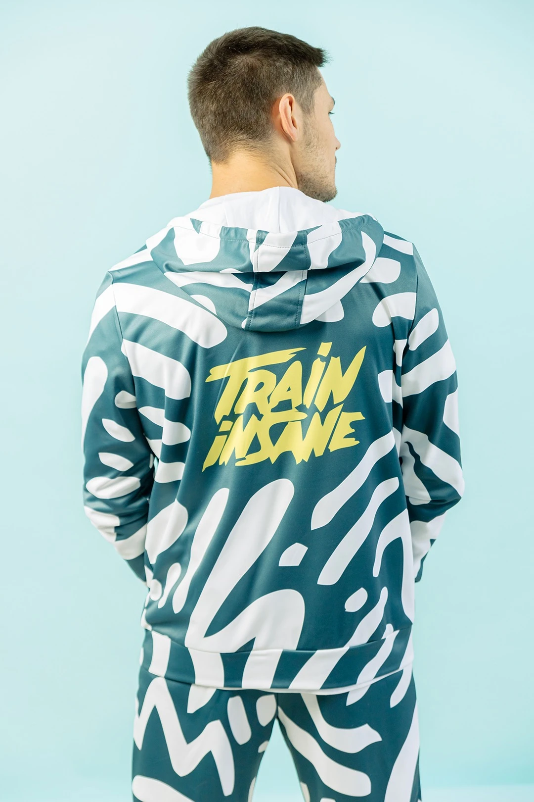 Спортивный костюм Юнайт унисекс с полной запечаткой "Train Insane"#2 Спортивный костюм Юнайт унисекс с полной запечаткой "Train Insane"#2