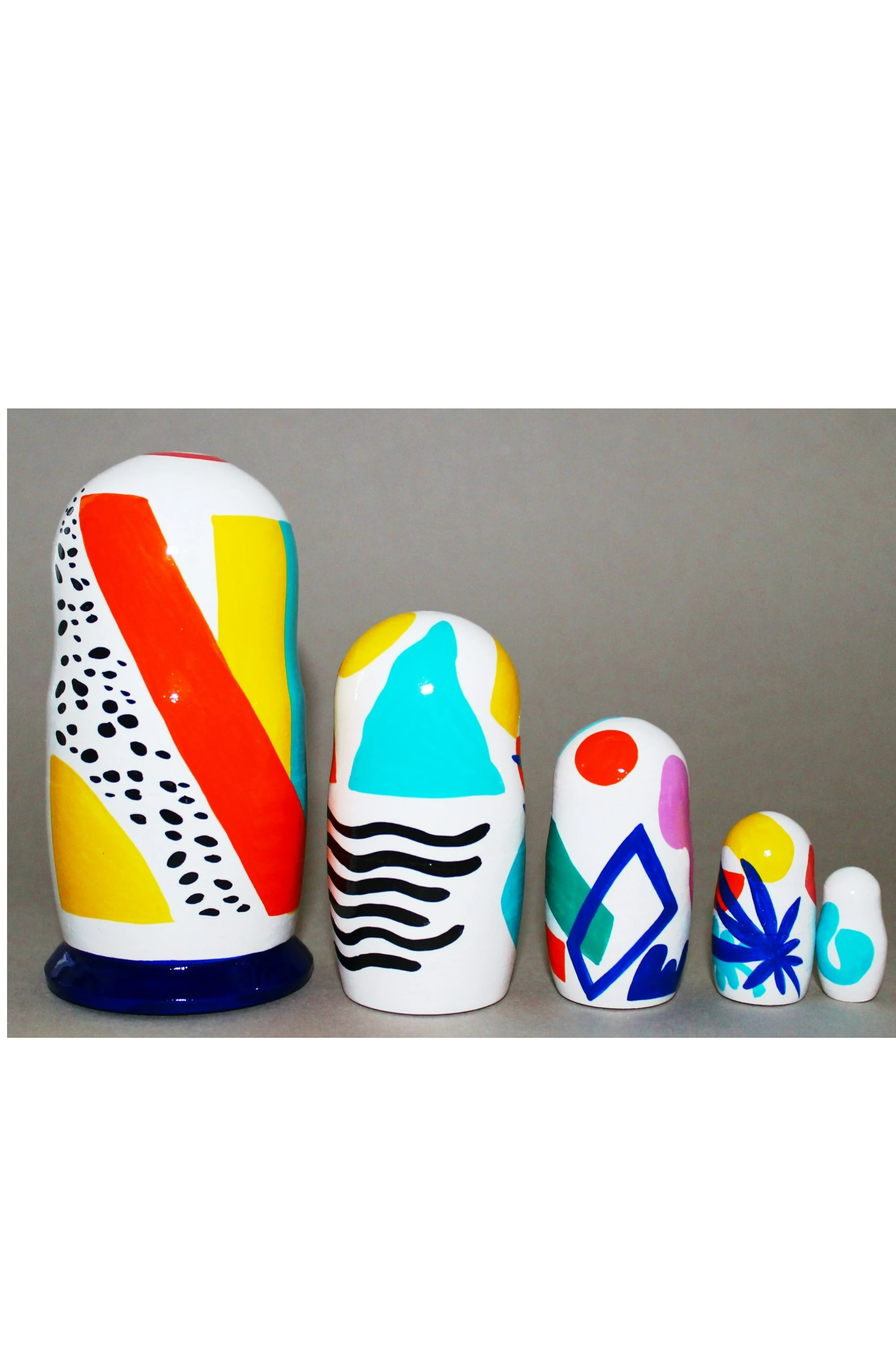 Матрешка "Глаз", глянцевая, средняя, 5 шт#2