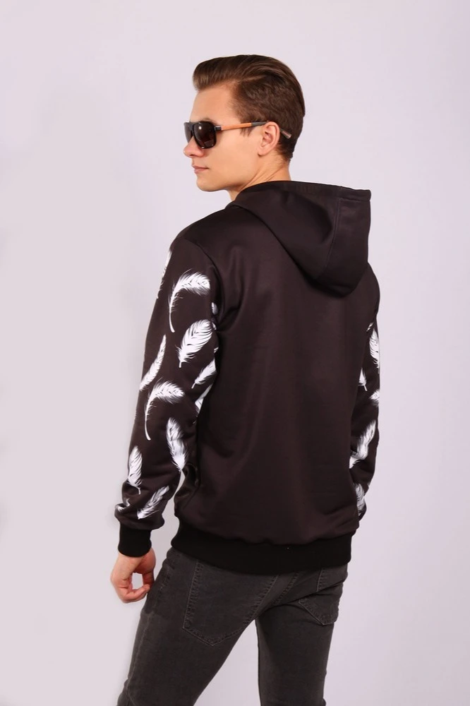 Худи Томми унисекс из футера с полной запечаткой "Capable"#2