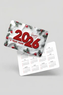 Купить прямоуголный календарь со скруглением углов без ламинации