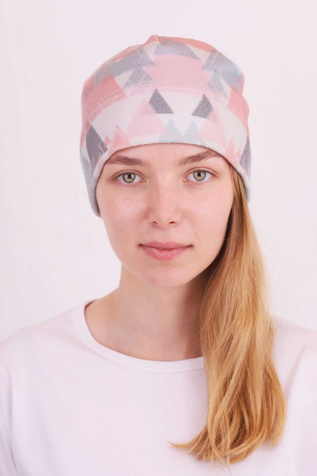 Шапка Лав флисовая однослойная взрослая, с полной запечаткой#3 Шапка Лав флисовая однослойная взрослая, с полной запечаткой#3