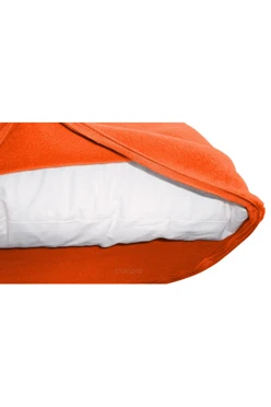 Купить наволочку из флиса 30*30 см, однотонную оранжевую