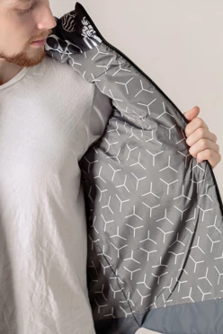 Жилет Бостон на синтепоне со стежкой унисекс, с полной запечаткой#2