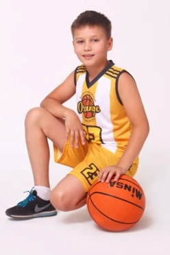 Купить баскетбольную форму детскую Рассел "Orange"