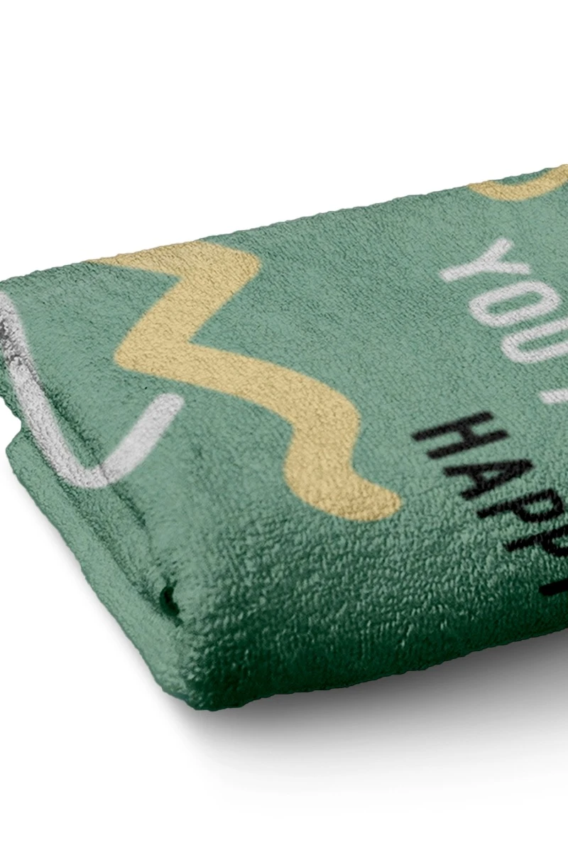 Полотенце махровое 40х70 cм печать с одной стороны (Ituma) "You make me happy"#1 Полотенце махровое 40х70 cм печать с одной стороны (Ituma) "You make me happy"#1