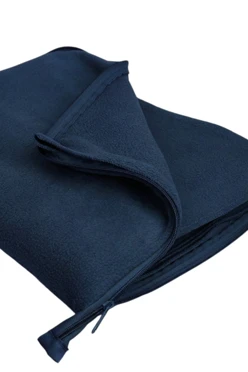 Купить плед Трансформер (плед-подушка) флисовый, однотонный черно-синий