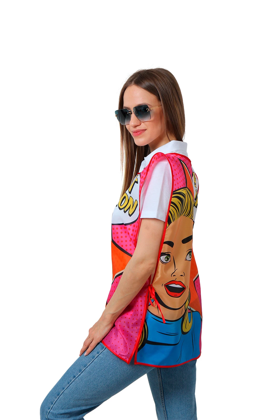 Накидка Инсайт 50х70 см, с полной запечаткой "BEST SALON"#1 Накидка Инсайт 50х70 см, с полной запечаткой "BEST SALON"#1