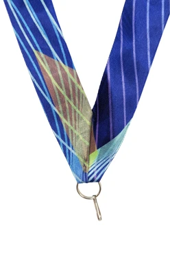 Лента для медали атлас ширина 2,5 см с карабином#1