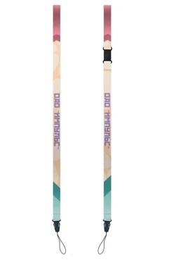 Купить ленту для бейджа блекаут ширина 1,5 см, с клипсой и замком безопасного разрыва, с печатью "Импульс"