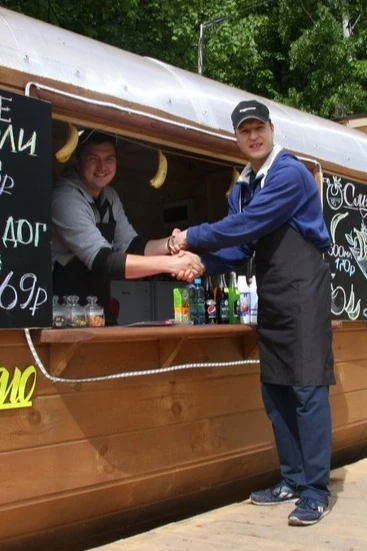 Фартук Латте с полной запечаткой из габардина "Smoothissimo"#1